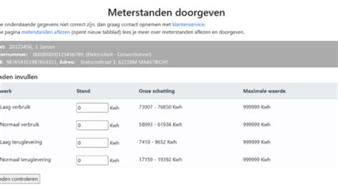 meterstandenkaart|Meterstanden doorgeven